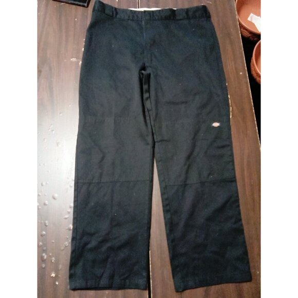 Dickies Men's Loose Fit Pants Classic Work School Uniform Straight Leg Black - Picture 1 of 3
